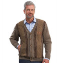 Gilet jacquard amincissant
