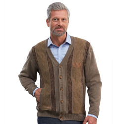 Gilet jacquard amincissant