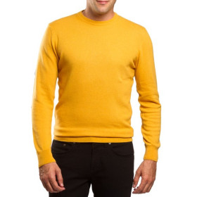 Pull mérinos & cachemire, Tour de poitrine : XL (112/116), Couleur : Jaune, par l’Homme Moderne.