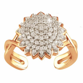Bague fleur de diamants, par l’Homme Moderne.