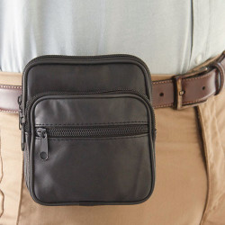Pochette de ceinture cuir
