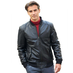 Blouson Teddy cuir thermique
