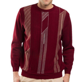 Pull jacquard laine