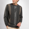 Pull jacquard laine