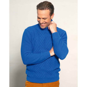 Pull col roulé torsades (2)