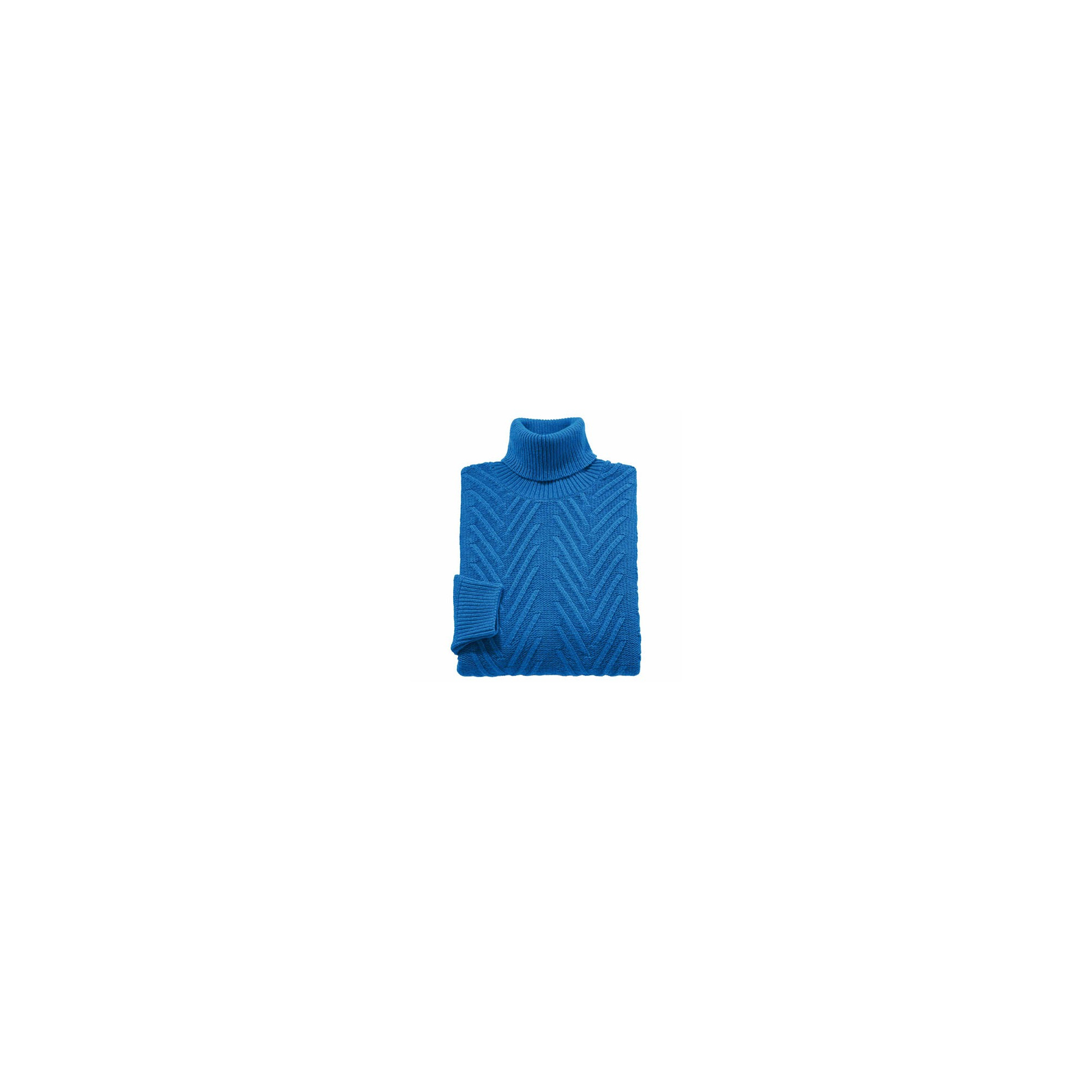 Pull HEADLANDS Bleu Col Roulé - Coton/polyacrylique - Neuf Avec étiquettes