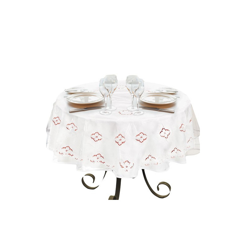 Protège-table transparent rond