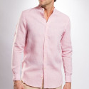 Chemise lin col mao