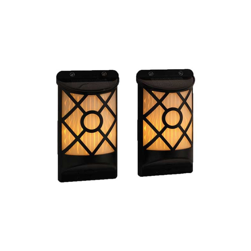 Appliques solaires «flamme» - les 2