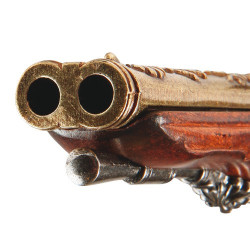 Le pistolet double canon...