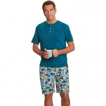 Pyjashort bleu lagon