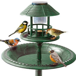 Pagode à oiseaux solaire