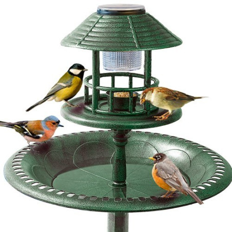 Pagode à oiseaux solaire