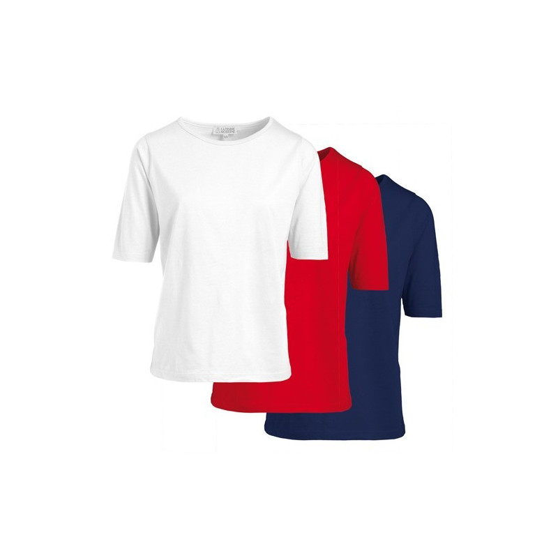Tee-shirts pur coton classique - les 3