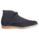 Derbys montants cuir velours