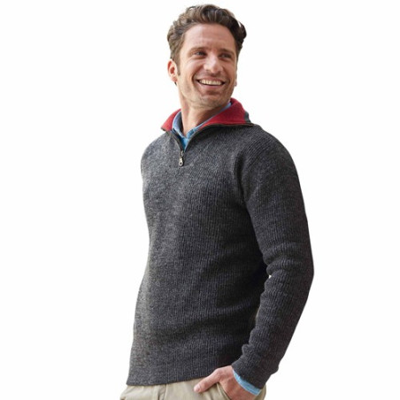 Pull laine col camionneur