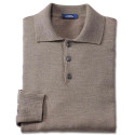 Pull col polo mérinos Pierre Clarence®