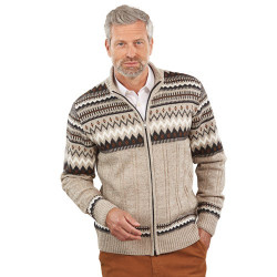 Gilet laine jacquard Léman