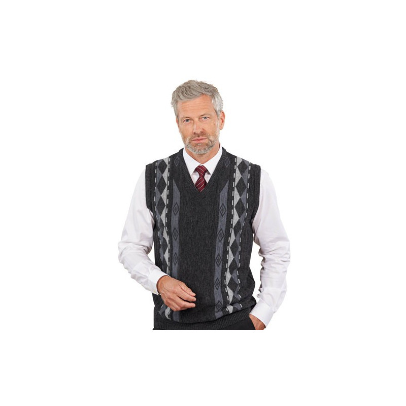 Débardeur jacquard laine