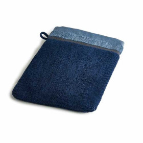 Gant de toilette Ako BlanClarence®, Couleur : Bleu, par l’Homme Moderne.