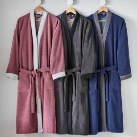 Peignoir Ako BlanClarence®, Taille : S, Couleur : Bleu, par l’Homme Moderne.