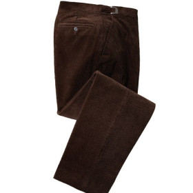 Pantalon velours tout confort, Taille : 48, Couleur : Marron, par l’Homme Moderne.