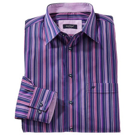 Chemise Mode Jean Chatel, Encolure : 40, Couleur : Violet/Parme, par l’Homme Moderne.