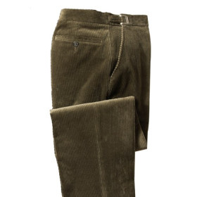 Pantalon velours tout confort Kaki, Taille : 44, Couleur : Kaki, par l’Homme Moderne.