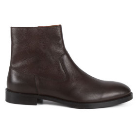 Bottes cuir zippées