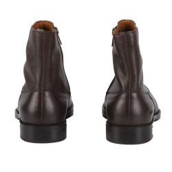 Bottes cuir zippées