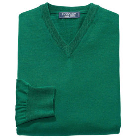 Pull col V mérinos