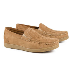 Mocassins cuir tressé coussin d'air