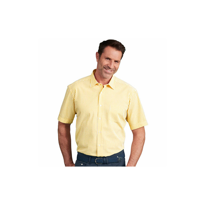 Chemisette seersucker ligne confort