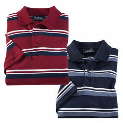 Polos rayures club - les 2