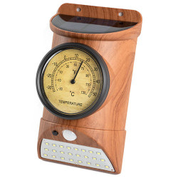 Balise solaire thermomètre