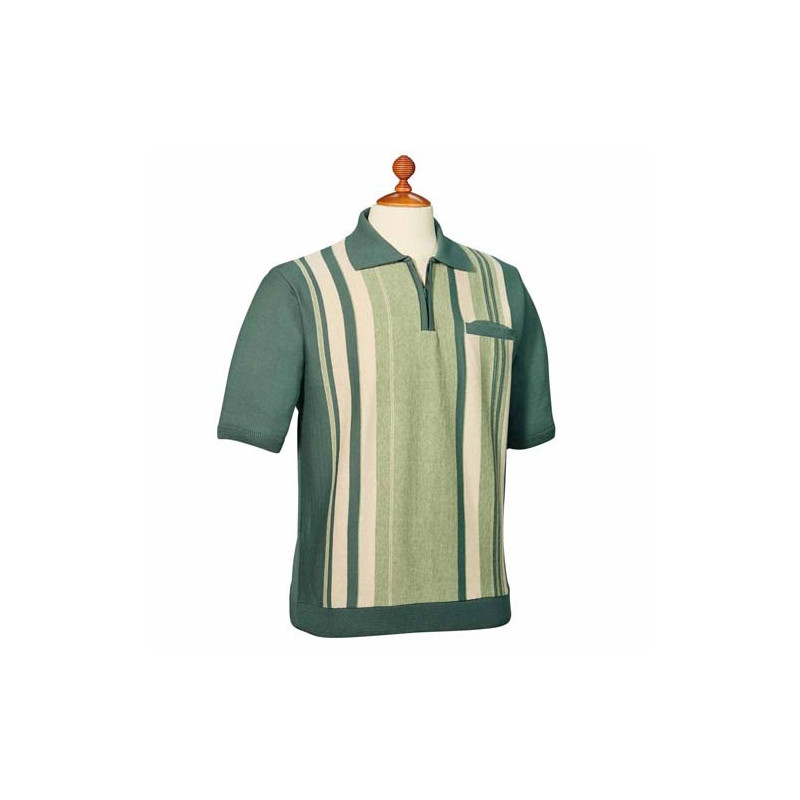 Polo tricot jacquard