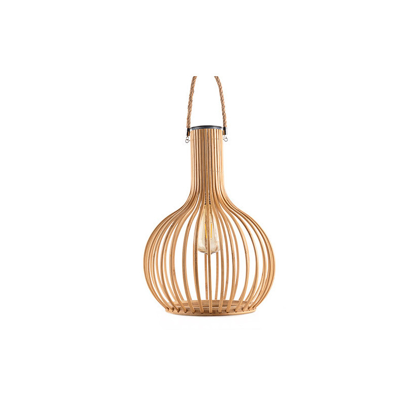 Lanterne solaire bambou