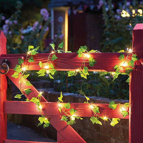 Guirlande de lierre lumineuse