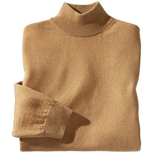 Pull Col Montant Mérinos et Soie