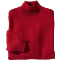 Pull Col Montant Mérinos et Soie