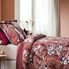 Parure de lit Doris BlanClarence®, Couleur : Prune, Dimension : 140 x 200 cm, par l’Homme Moderne.