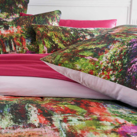 Housse de couette Monet : "L'allée dans le jardin" BlanClarence® (3)