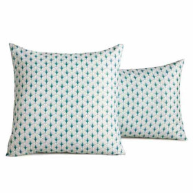 Taie d’oreiller Origami BlanClarence®, Couleur : Vert d'eau, Dimension : 50 x 75 cm, par l’Homme Moderne.