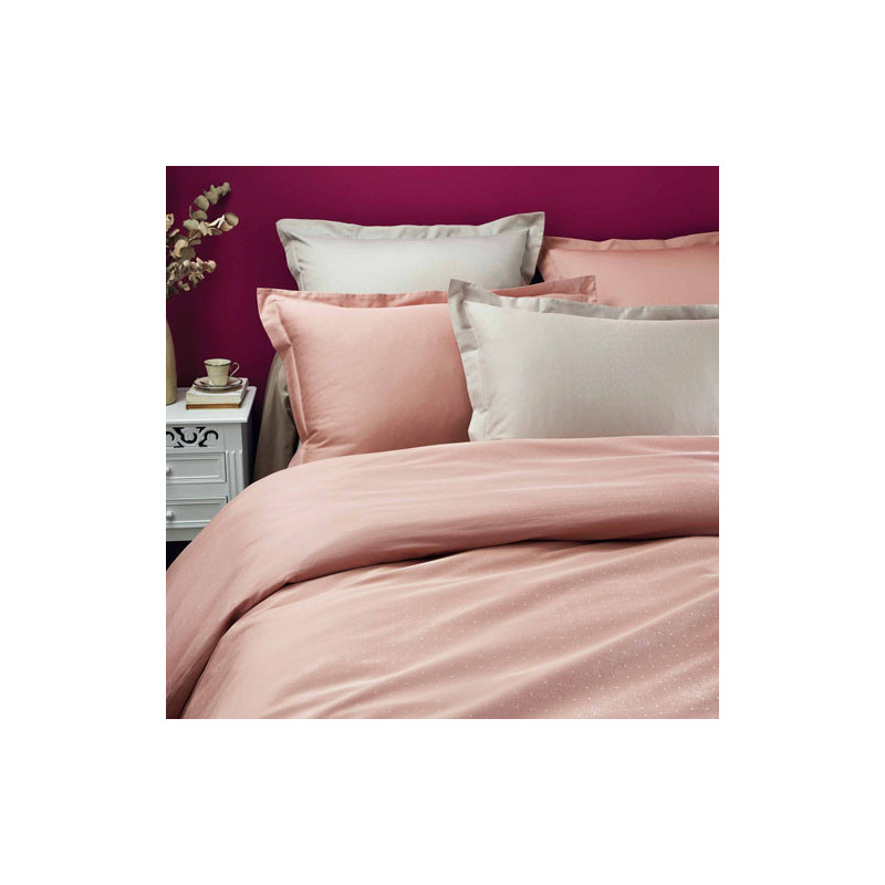 Housse de couette Perles de satin BlanClarence®
