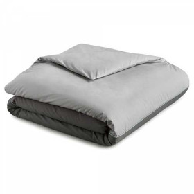 Housse de couette Ange Bicolore BlanClarence®, Couleur : Anthracite, Dimension : 140 x 200 cm, par l’Homme Moderne.