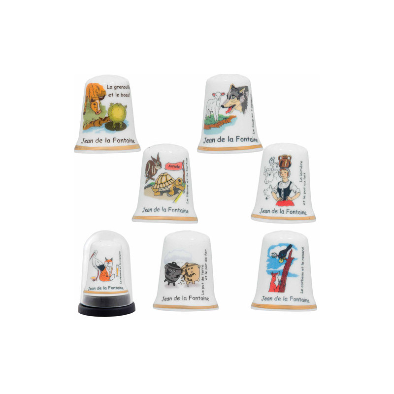 Les sept dés Fables de La Fontaine