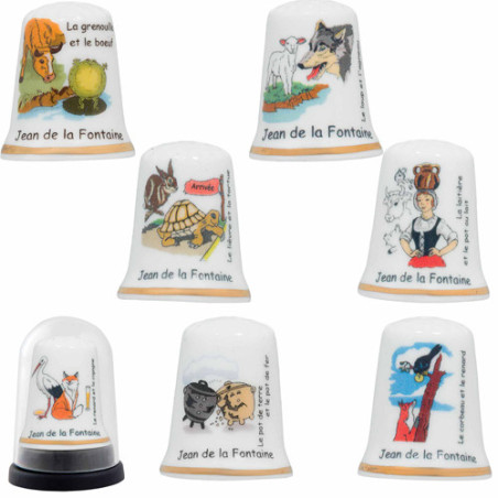 Les sept dés Fables de La Fontaine