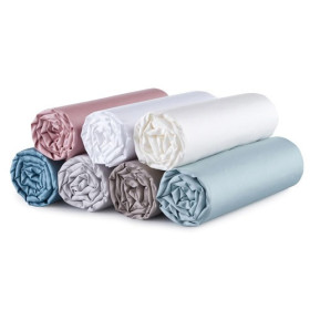 Drap housse satin BlanClarence® (7)