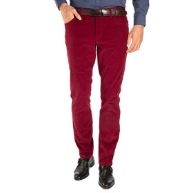Jean velours, Taille : 46, Couleur : Bordeaux, par l’Homme Moderne.
