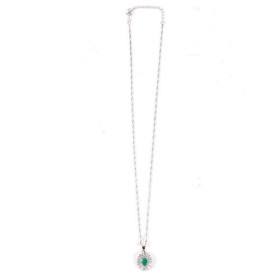 Pendentif goutte d’émeraude